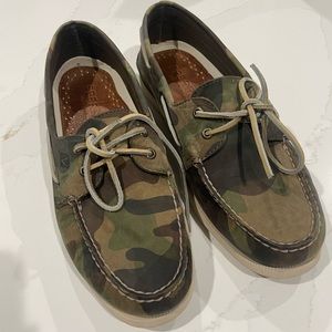 Sperry Topsider Mens Camo shoes size 12